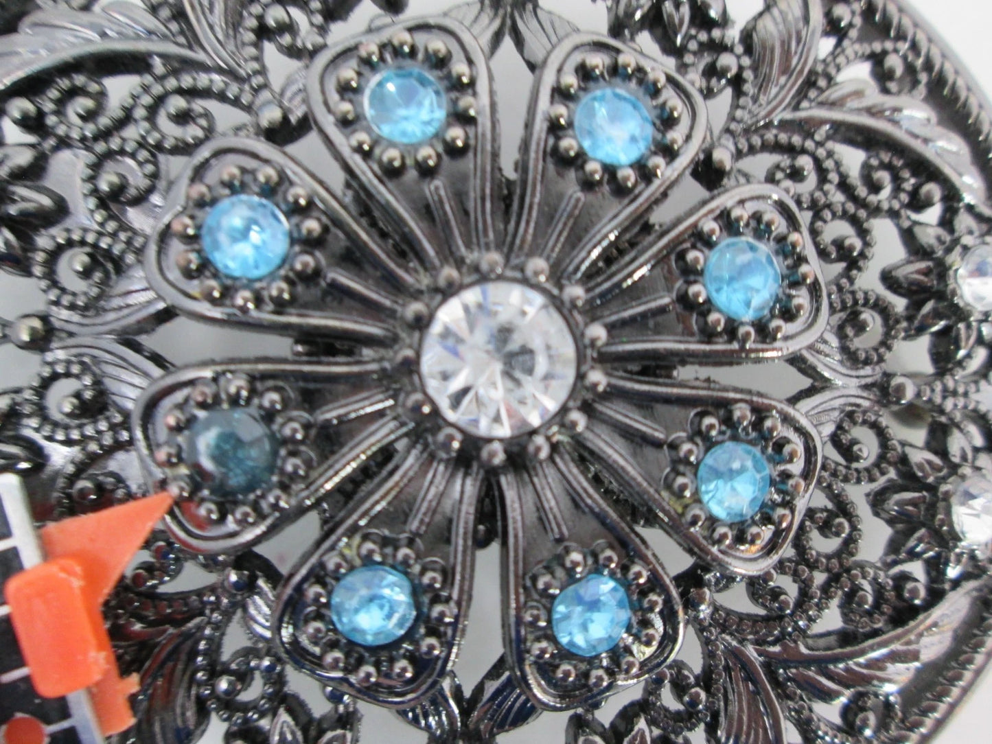 Rhinestone Filigree Boho Cowgirl Statement Belt Buckle