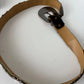 Rhinestone Floral Hair-On Hide Statement Belt - Western