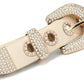 Rhinestone Grommet Punk Western Belt - Y2K Studded Strap