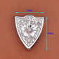 Rhinestone Western Belt Buckle Set - Floral Bling 3-Piece for 1.5" Straps
