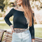 Hand-Set Rhinestone Studded Western Belt - Punk Y2K Style