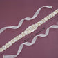 Rose Gold Rhinestone Wedding Sash Belt - Bridal Gown Belt