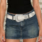 Rhinestone Rivet Studded Western Belt - Sparkly Cowgirl Strap