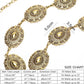 Vintage Concho Cowgirl Waist Chain - Adjustable Belt