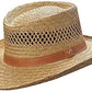 Rush Straw Gambler Hat - Wide Brim Western Sun Hat