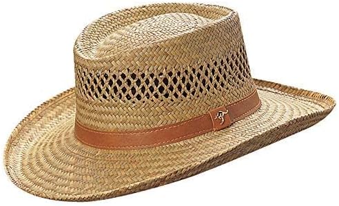 Rush Straw Gambler Hat - Wide Brim Western Sun Hat