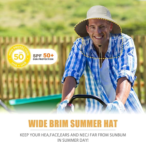 Outdoor Safari Sun Hat - UPF 50+ with Neck Flap
