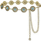 Sapphire-Style Vintage Concho Chain Belt - Glamorous Fit