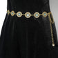 Sapphire-Style Vintage Concho Chain Belt - Glamorous Fit