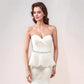 Satin Rhinestone Wedding Waist Belt - Adjustable Sash
