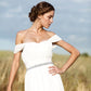 Satin Rhinestone Wedding Waist Belt - Adjustable Sash