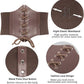 Underbust Cinch Corset Belt - Lace-Up Waist Belt