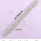 Silver Crystal Trim Wedding Belt - Elegant Bridal Sash