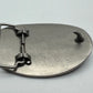 Silver Tone Filigree Leaf Oval Buckle - Western Flower Style