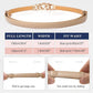 Skinny Alloy Buckle Dress Belt - Minimalist Leather Style