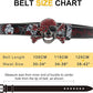 Skull Rhinestone Rose Belt - Y2K Goth Statement Belt