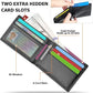 Slim Genuine Leather Bifold Wallet with RFID Blocking