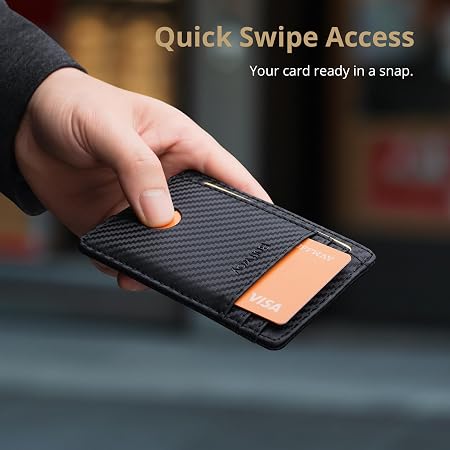 Slim Minimalist RFID Blocking Front Pocket Wallet