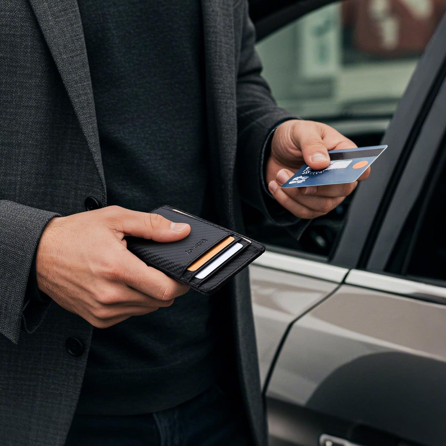 Slim Minimalist RFID Blocking Front Pocket Wallet