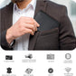 Slim Minimalist Trifold Leather Wallet with RFID Blocking