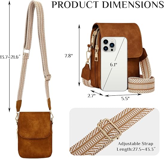 Small Crossbody Phone Purse Wallet for Women