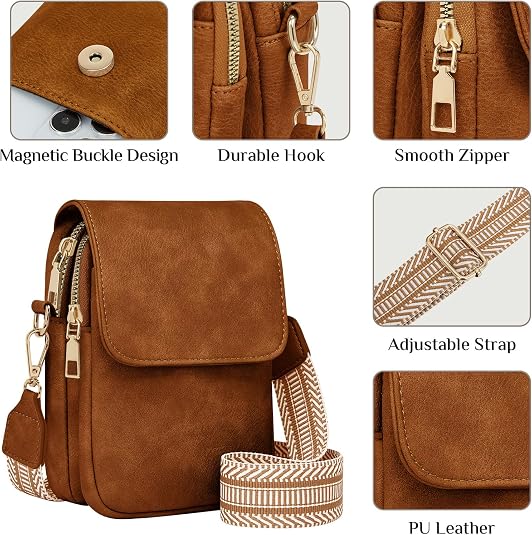 Small Crossbody Phone Purse Wallet for Women