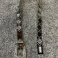Rhinestone Concho Hair-On Hide Belt - Western Bling Belt