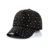 Sparkling Rhinestone Studded Baseball Cap - Adjustable & Stylish