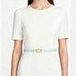 Square Buckle Minimalist Skinny Belt - Gold Tone Office Style