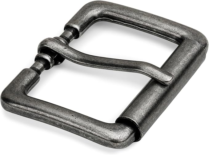 Square Roller Belt Buckle - Retro Workwear Style