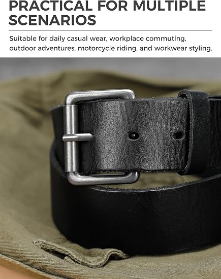 Square Roller Belt Buckle - Retro Workwear Style