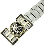 Stainless Steel Dragon Buckle Belt - Bold Punk Style