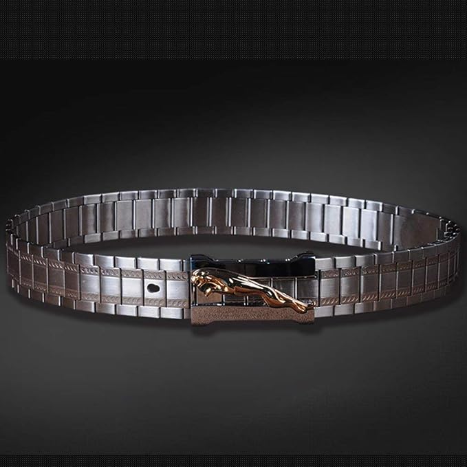 Stainless Steel Fitness Waist Belt - Adjustable Metal Belt