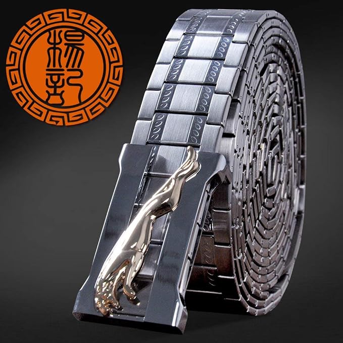 Stainless Steel Fitness Waist Belt - Adjustable Metal Belt