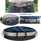 Stainless Steel Pin Buckle Punk Belt - Rust-Free Metal Belt