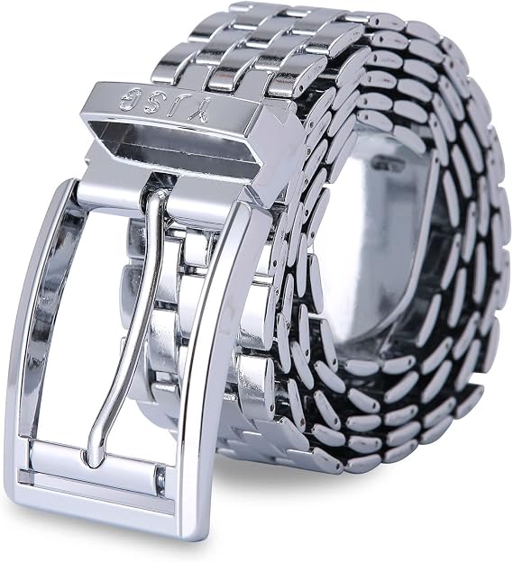 Stainless Steel Pin Buckle Punk Belt - Rust-Free Metal Belt