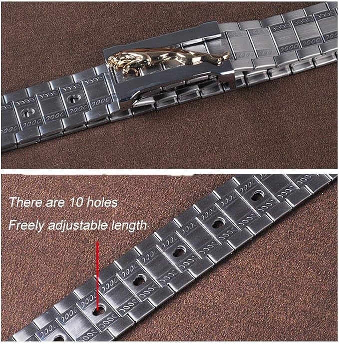 Stainless Steel Fitness Waist Belt - Adjustable Metal Belt