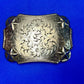 Star & Floral Filigree Swirl Western Belt Buckle