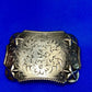 Star & Floral Filigree Swirl Western Belt Buckle