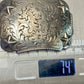Star & Floral Filigree Swirl Western Belt Buckle