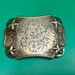 Star & Floral Filigree Swirl Western Belt Buckle