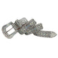 TRB Silver Rhinestone Studded Belt - Dazzling Crystal Strap Accessory