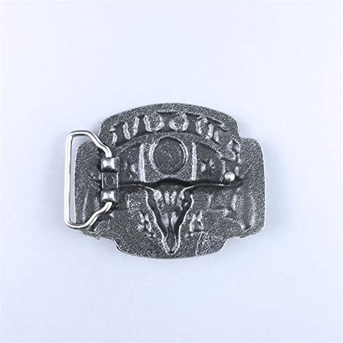Texas Longhorn Western Belt Buckle for Men - Vintage Bull Head Zinc Alloy