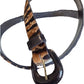 Tiger Print Hair-On Hide Belt - Vintage 90s Style