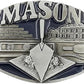 Trowel Design Fraternal Masonic Belt Buckle for Men