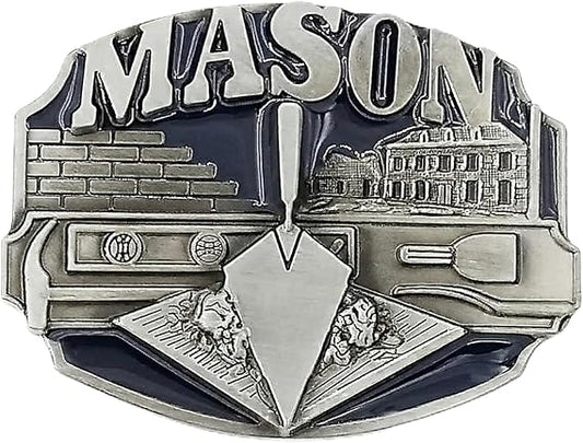 Trowel Design Fraternal Masonic Belt Buckle for Men