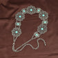 Turquoise Filigree Concho Waist Chain - Boho Western Belt