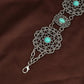 Turquoise Filigree Concho Waist Chain - Boho Western Belt