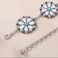 Turquoise Gem Boho Concho Belt - Gold Silver Chain