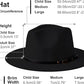 Two-Tone Wide Brim Fedora - Classic Panama Style Hat